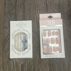 ✨ Press-On Nail Bundle ✨ French + White Set